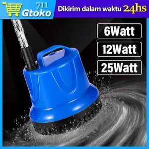Pompa Air Celup Mini Water Pump Aquarium & Kolam Ikan 6 Watt 12 Watt 25 Watt