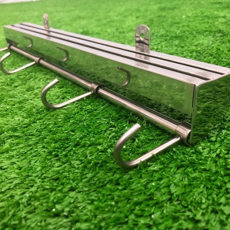  máng Dắt Dao Giá Treo Dao Kéo Có Móc treo  Đồ Dùng Nhà Bếp Đa Năng Bẳng Inox 304 Không Gỉ sét NỘI THẤT GIA DỤNG DHOME 
