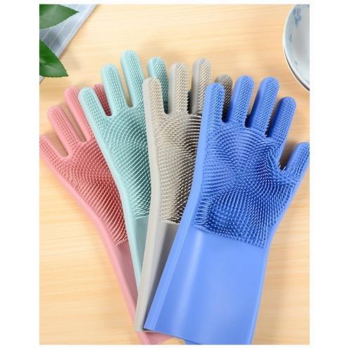 [1 Đôi] Bao Tay Rửa Chén Silicon Găng Tay Rửa Chén Bát Silicon Vệ Sinh Nhà Cửa Đa Năng 2