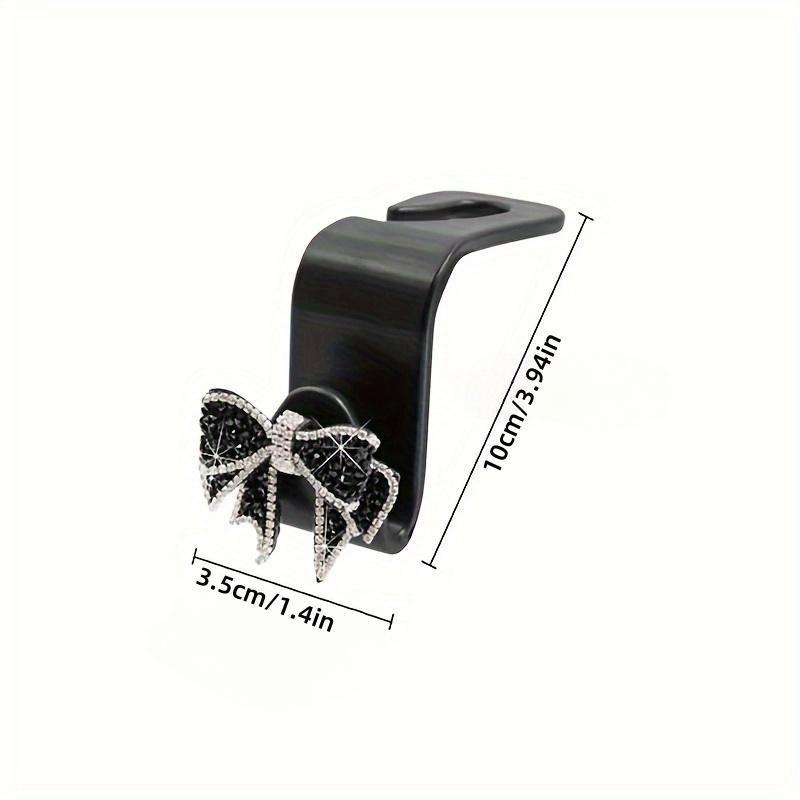 Car Seat Back Hook, Rhinestone Decor Bowknot Design Car Seat Back Hanger, Universal Car Interior Accessories for Women & Girls 1