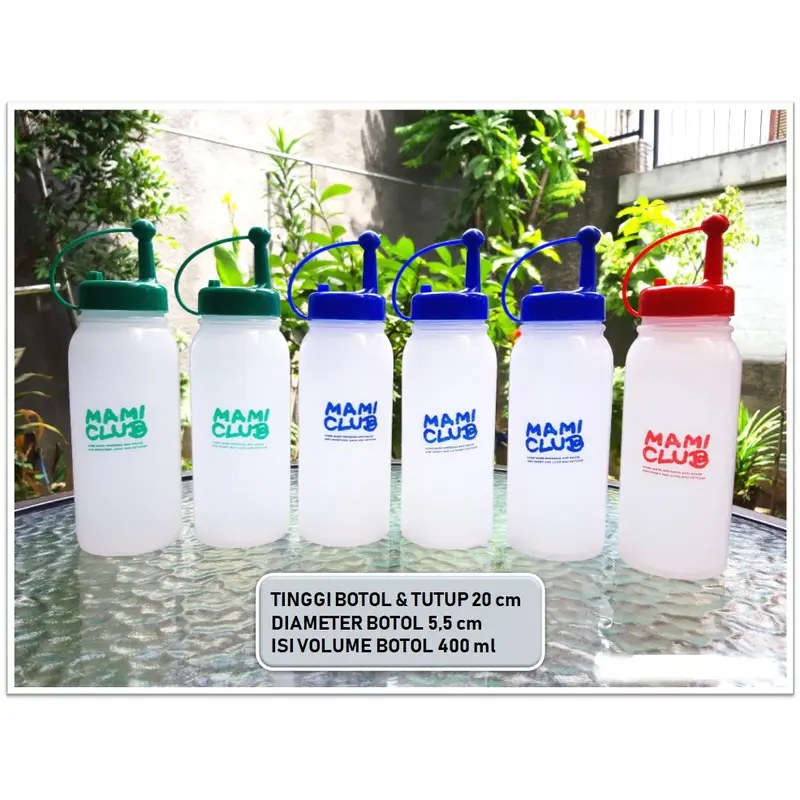 Botol saos kecap memeclub tinggi 400 ml plastik Kitchenware 0