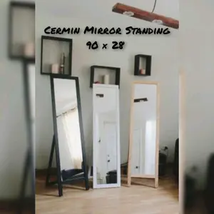 cermin standing 90 × 28cm setengah badan