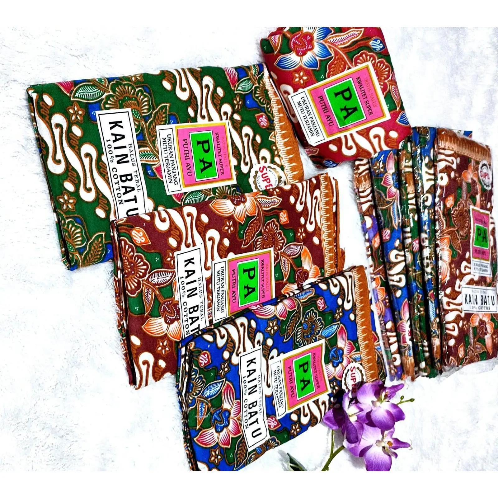PROMO HEMAT 5Psc KAIN PANJANG JAWA jarik panjang , jarik batik , kain samping , jarik melahirkan , jarik paket 5 pcs