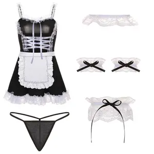 Lingeire Wanita  Anime Cosplay French Maid Set A312 Lingerie