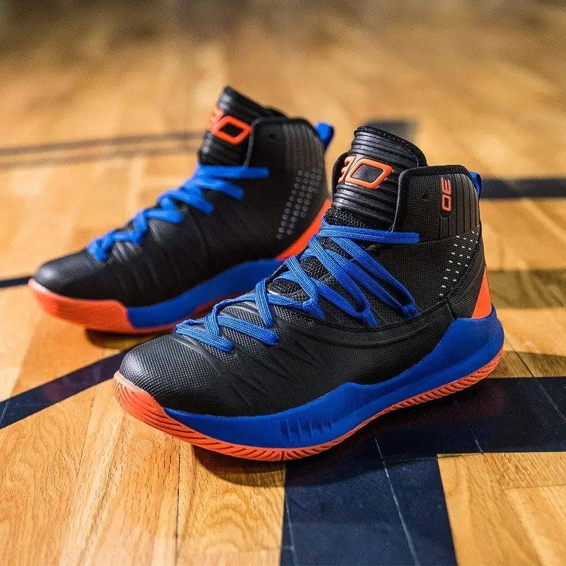 Ready Stock Curry Sixth Generation Basketball Shoes High-Top Sports Shoes Youth Wear-Resistant Anti-Slip Basketball Shoes