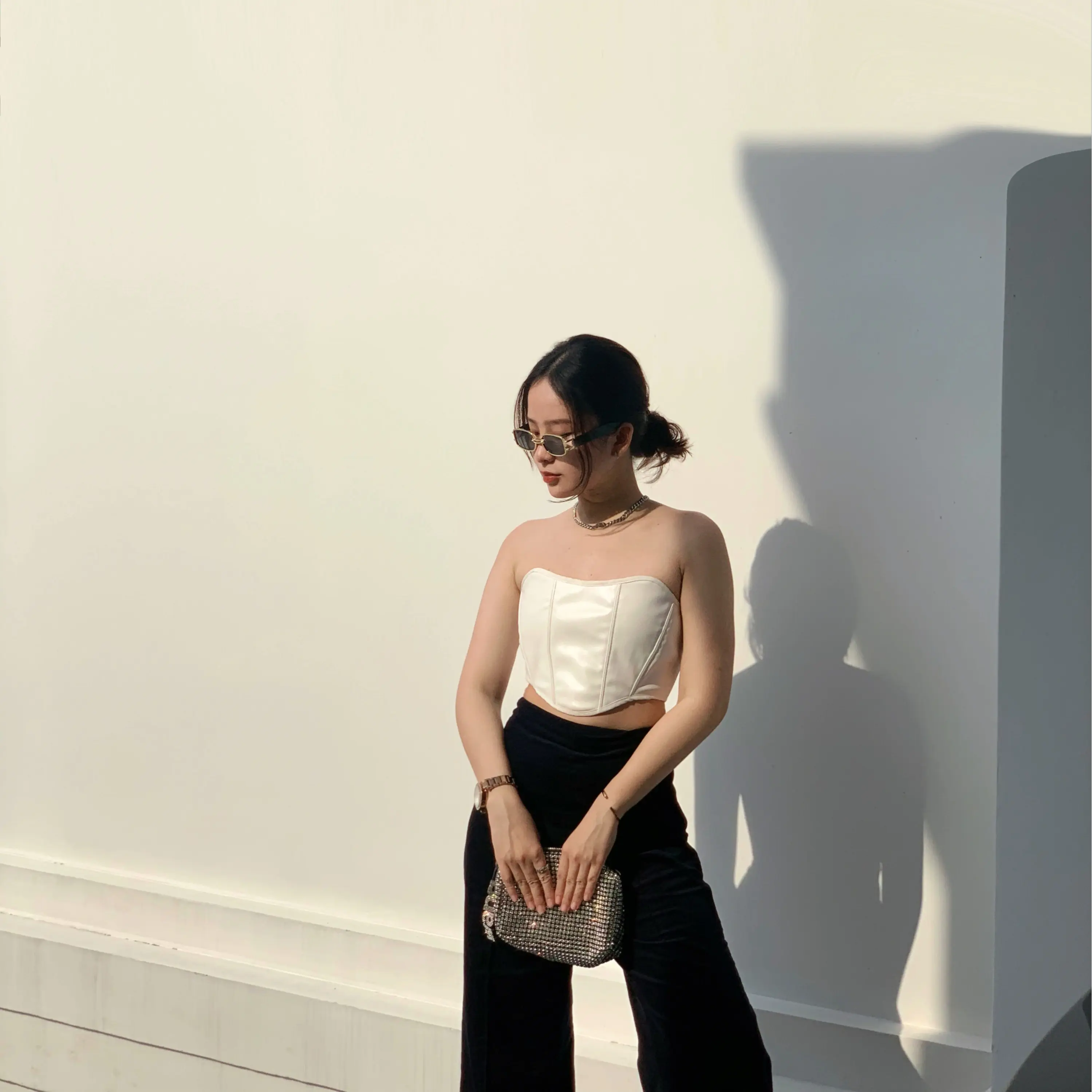 Corset da thiết kế 2 lớp - Leather Corset