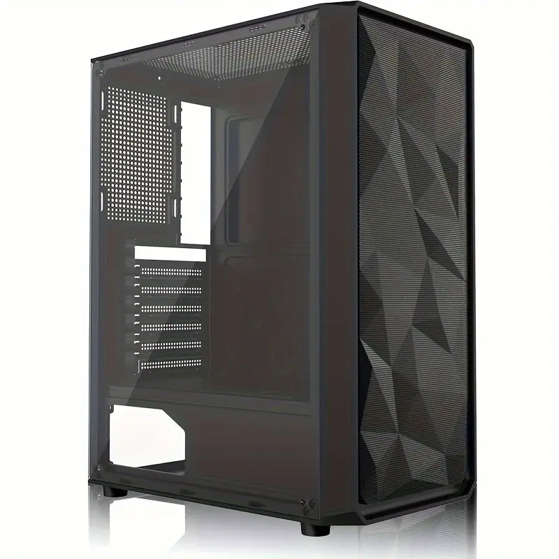 ProAir Compact Mid Tower Computer Case - Excellent Air Circulation, Space-Saving Design, Universal Motherboard Compatibility - Sleek Black Finish, Durable Acrylic Window, ATX MATX Mini-ITX Support