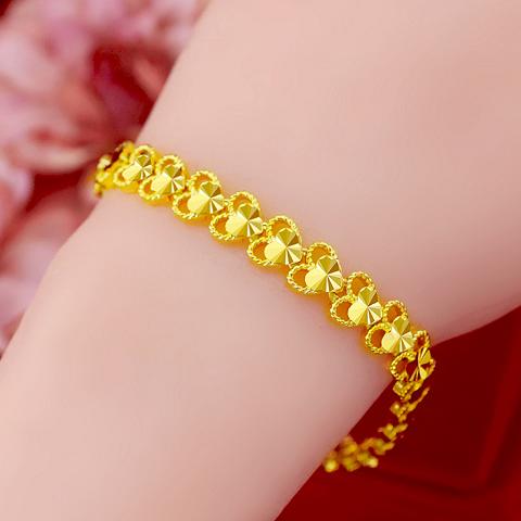 2025 Today <Big Leak> Official Authentic Products 24 Pure Palladium Bracelet Women's Beautiful Heart-to-Heart Bracelet Lover Gift 1