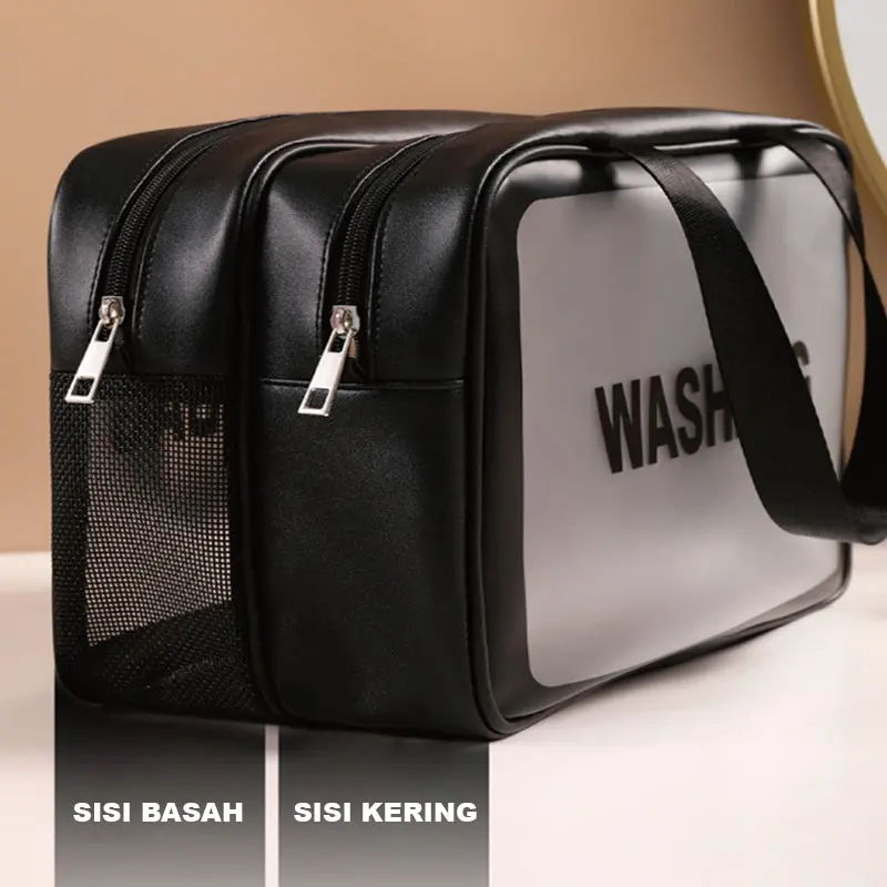 U-Living Washbag Double Layer Tas Make Up Kosmetik Tas Travel Organizer AO012 Wanita Cewek 7