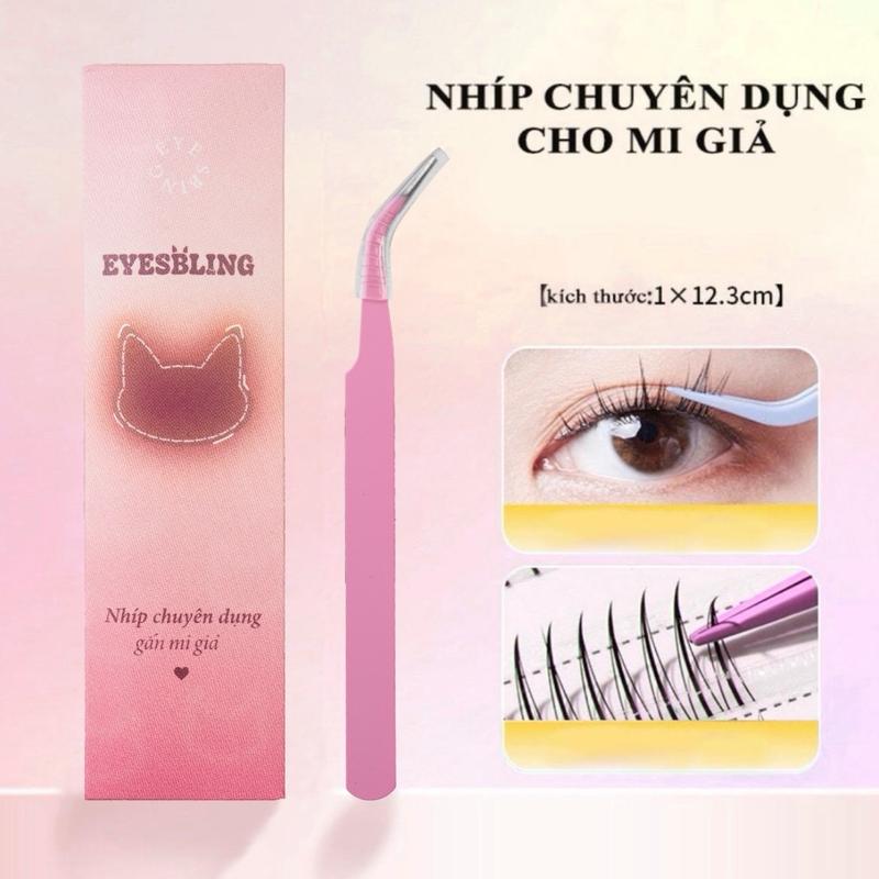  Nhíp chuyên dụng gắn mi giả Eyesbling - Dễ sử dụng cho những người mới tập trang điểm Cosmetic Mỹ Phẩm 