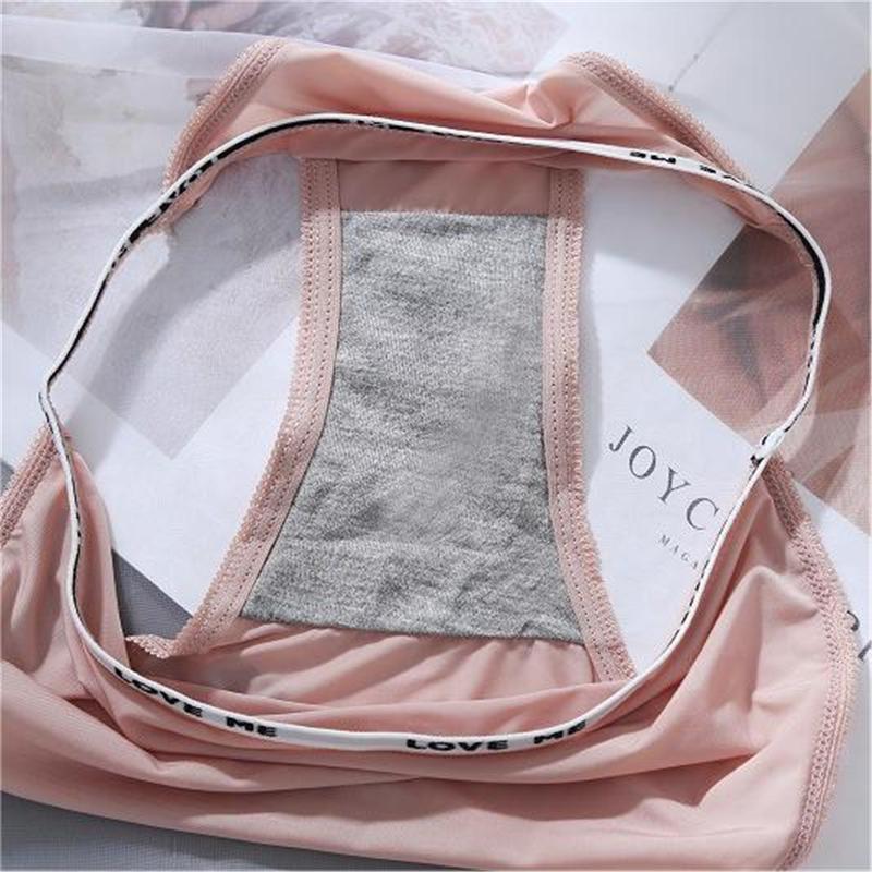 Quần Lót Nữ Lụa Lạnh Mùa Hè, Gợi Cảm, Dễ Thương Và Gợi Cảm, Thoáng Khí, Không đường May, Cạnh Chữ, Quần Tam Giác Thoải Mái, Năm 2024 5