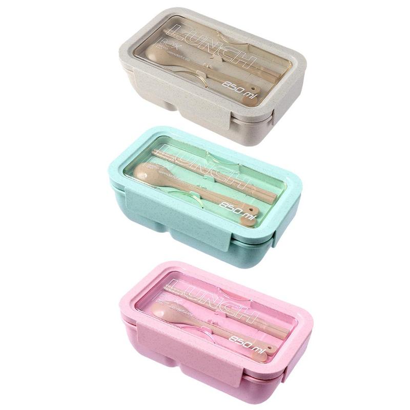 Product Introduction of 1pc Bento Box Leakproof Lunch Containers Cute Lunch Boxes For Spoon/Chopsticks Dishwasher I5X9 36