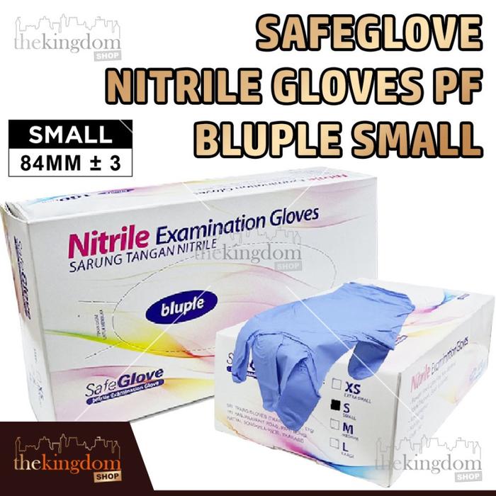 Gambar SafeGlove Nitrile Gloves PF (Powder Free) Bluple /100 Handscoon Sarung Tangan Cleaning - S dari The Kingdom Shop Kota Administrasi Jakarta Utara 3 Tokopedia