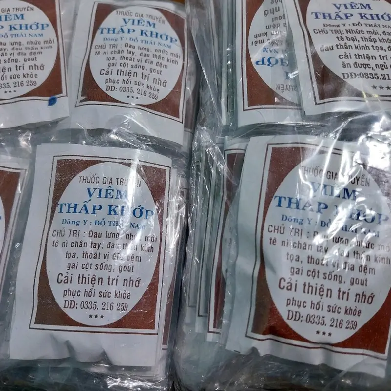 Combo 100 gói nhỏ dạng viên  hô trợ viêmxương khớp 4