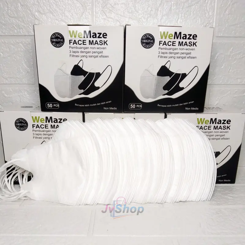 MASKER DUCKBILL WEMAZE MIX WARNA ISI 50PCS 6