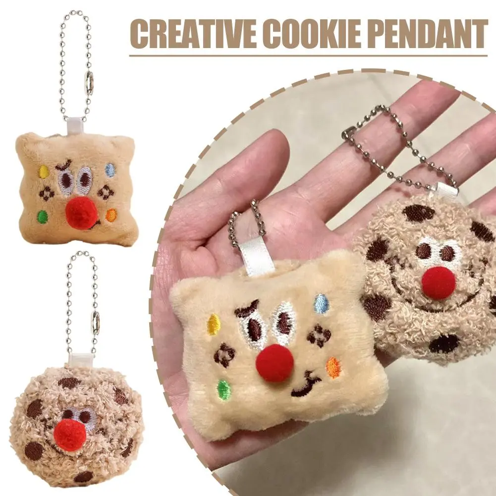 【IN Stock】 Creative Cookie Bag Pendant Exquisite Cute Small Cookie Student Girlfriend Bag Pendant Cartoon Small Gift