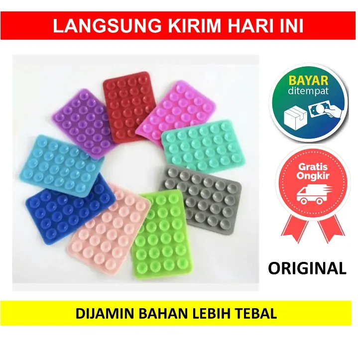 AS4 PROMO MINO Tempelan Gurita Cumi 3M Warna Warni Handphone Hp Holder Perekat Tempel Octopus Lem Vaccum Vacum Selamat Berbelanja
