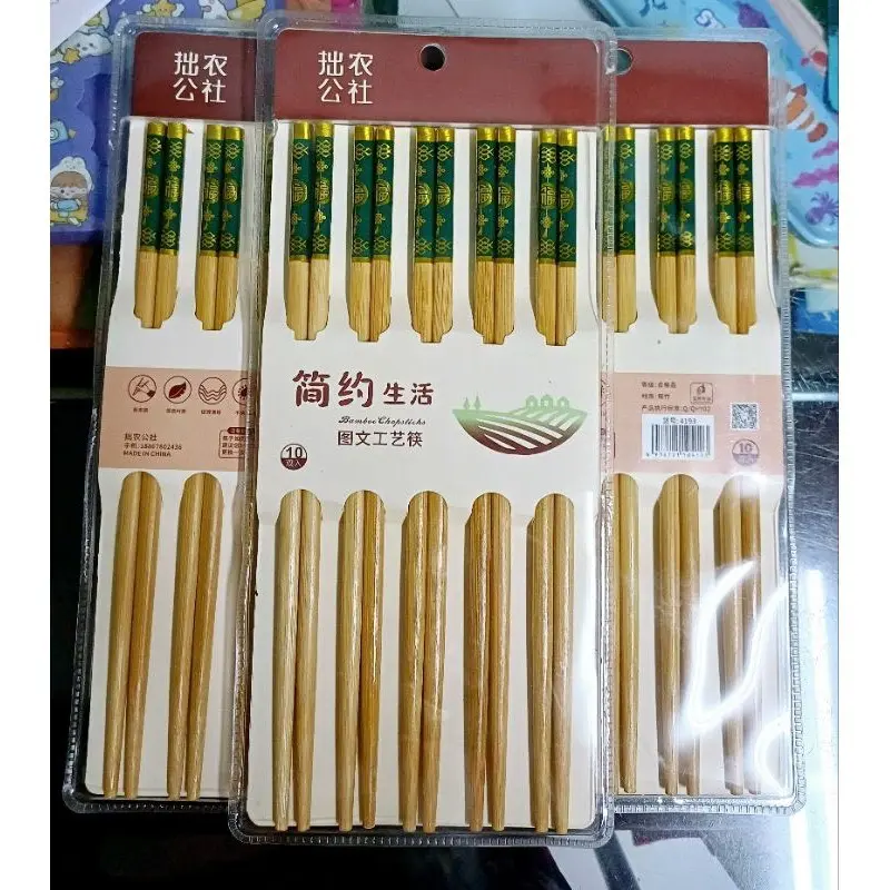 Bộ 10 Đôi Đũa Tre 24cm Style Japan – Hàng Xuất Nhật, Chống Mốc, Chống Trơn, Hộp Nhựa Kín Cao Cấp 4