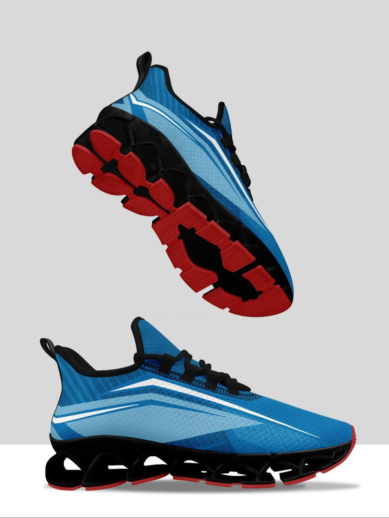 Men's Colorblock Lace Up Running Shoes, Casual Comfortable Breathable Sports Shoes, Wide Fit Tennis Detroit Football Designed Lightweight Comfortable Fashion Sneakers for Men