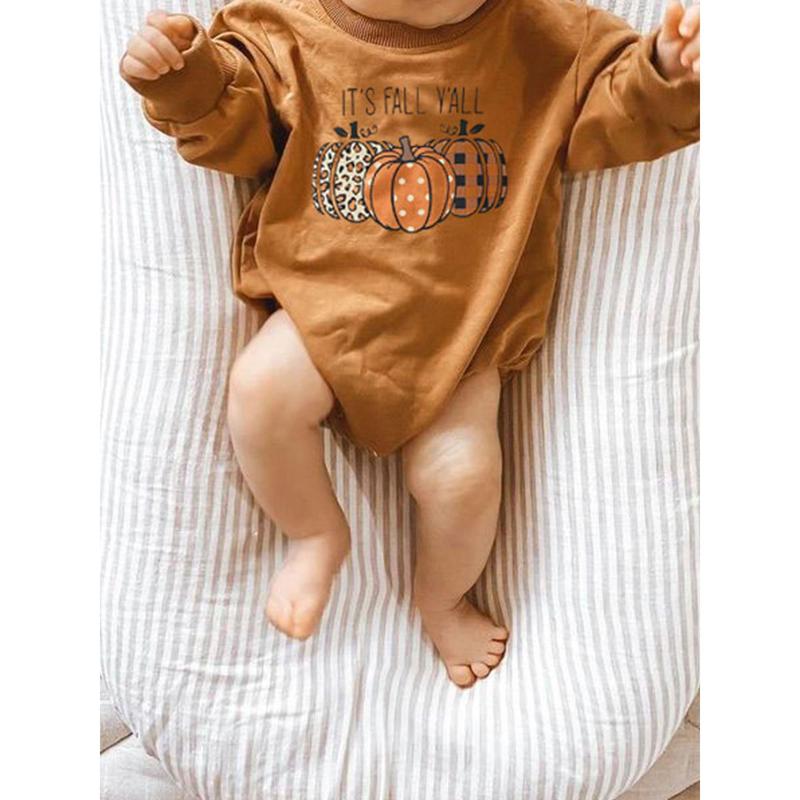 Product Introduction of Baby Girls Boys Sweatshirts Rompers Halloween Clothes Bodysuits 0