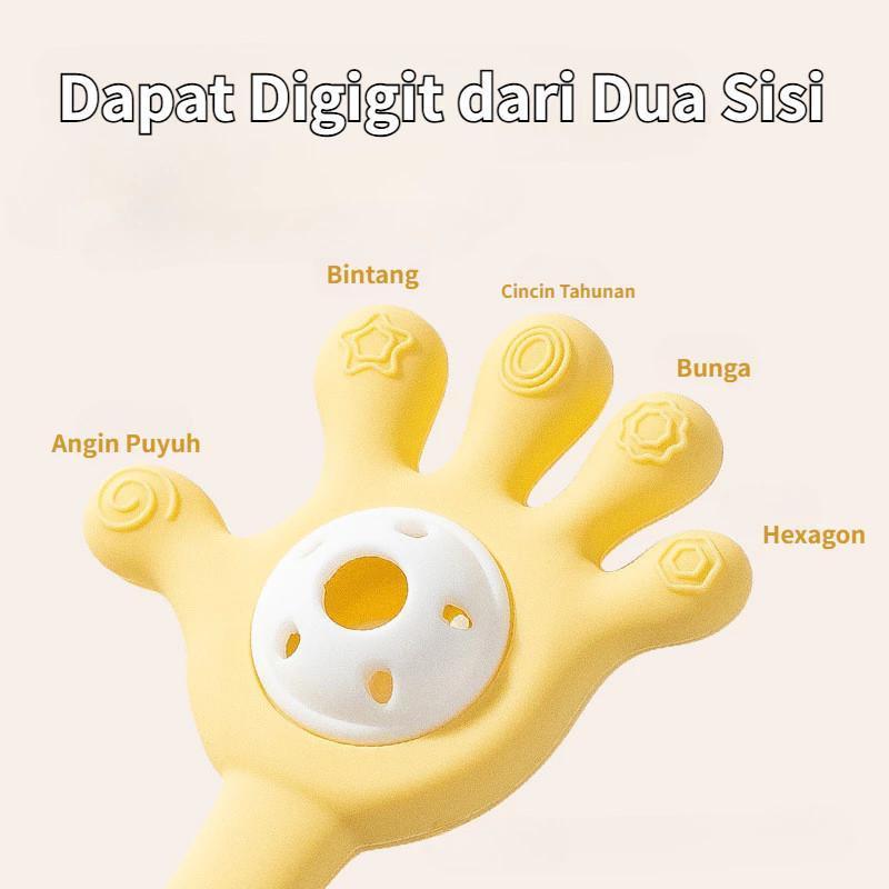 Mainan Bersuara untuk Bayi - Mainan Edukasi dengan Bunyi, Cahaya, dan Goyangan, Teether Silikon Food Grade Aman untuk Mulut Bayi 3+ Bulan