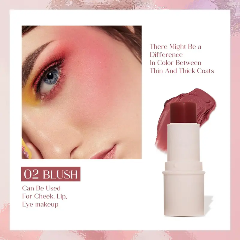 Makeup Set, 3 Counts/set Long Lasting Blush & Lip Liner & Lipstick, Natural Look Makeup Kit for Women, Cosmetic Product for Girls 4