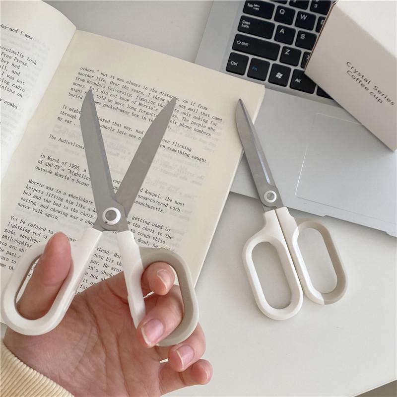 Product Introduction of Simple Multipurpose Scissors Ins Style Portable Home Office Student Cutting Tool Art Knife Split Express 0
