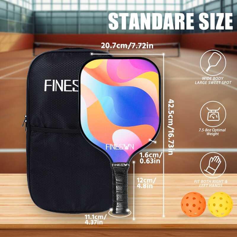 Product Introduction of Pickleball rackets USAPA approved fiberglass surface set pickleball unisex 6