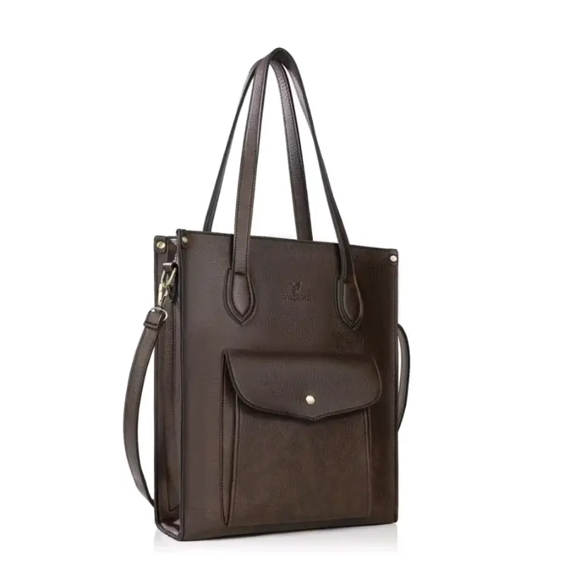 Túi xách công sở Vachino TX-024, Unisex da vừa laptop, A4,cho xem hàng trước. Bảo hành đổi trả miễn phí Bag Đồng Nam 8