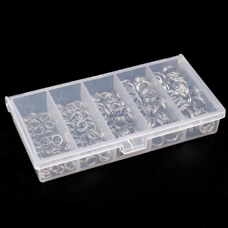 Vòng Chia Câu Cá Bằng Thép Không Gỉ, 200 Chiếc, Dây Siêu Phẳng Độ Bền Cao, Dụng Cụ Chịu Lực, Đầu Nối Mồi, Thích Hợp Để Câu Cá Jigging, Độ Bền Cao 5