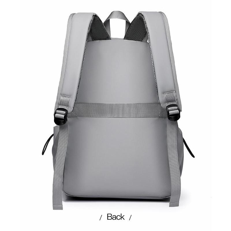 Ba Lô Laptop, Không Thấm Nước, Chống Sốc, Dành Cho Nam Giới, Được Làm Bằng Vải Oxford Chất Lượng Cao, Với Dung Lượng Lưu Trữ Lớn, Thiết Kế Nhiều Ngăn Tiện Lợi 4