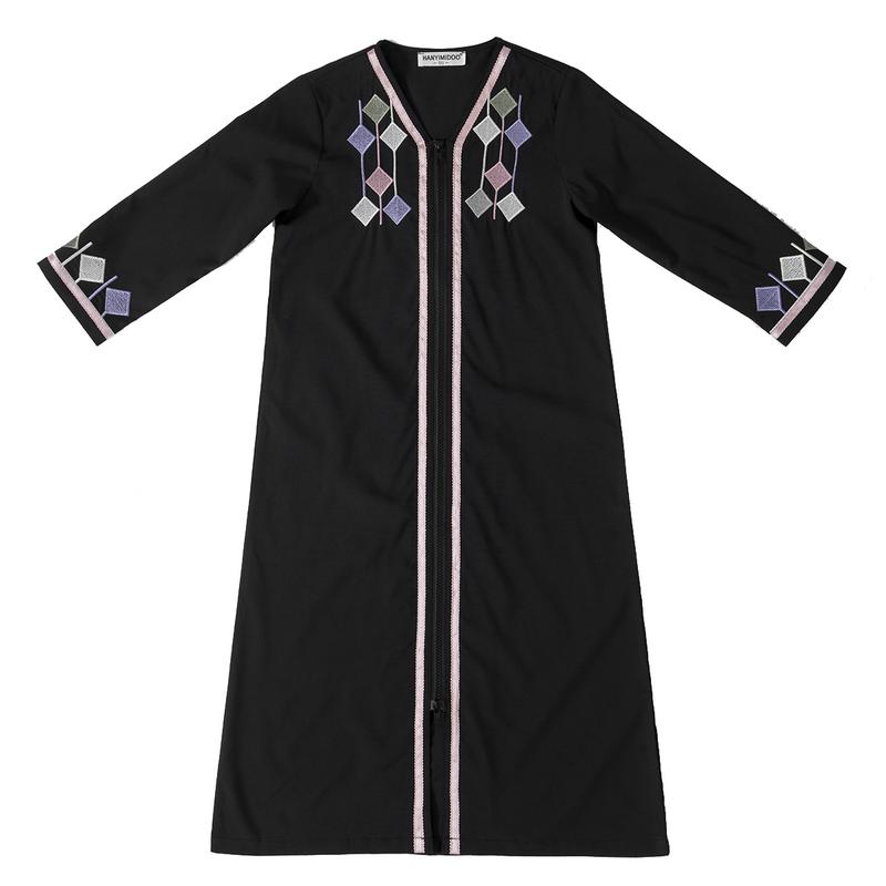 Product Introduction of Girls Kids Abaya Dress Clothing,Floral Printed Gown Children Robe 10