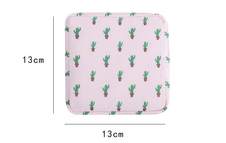 Product Introduction of Women Sanitary Napkin Tampon Storage Bag Cute Sanitary Pad Pouches Portable Makeup Lipstick Key Earphone Data Cables Organizer 0