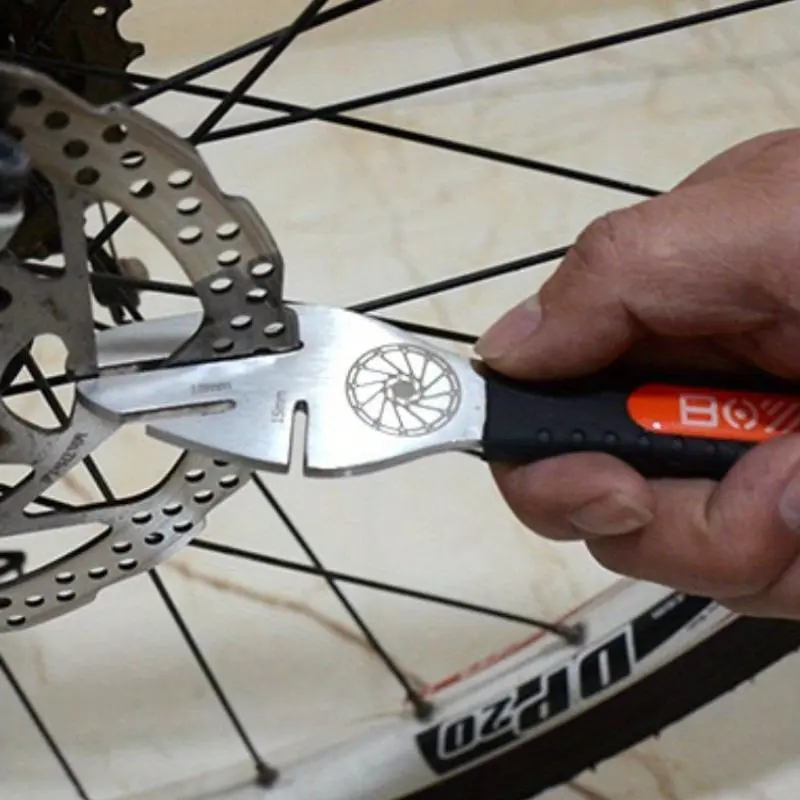 Bicycle Disc Correction Wrench, 1 Count Multipurpose Bicycle Repair Wrench, Bicycle Repair Tool, Hand Tool for Bicycle Repair
