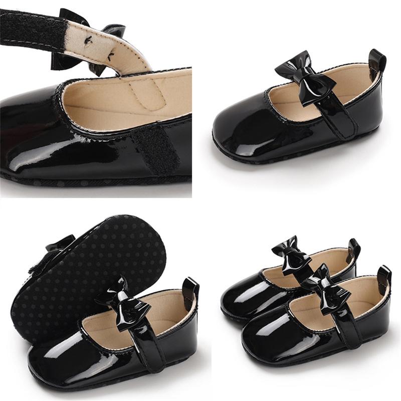 Product Introduction of Baby Girls Cute Moccasinss Soft Sole Bowknot PU Leather Flats Shoes First Walkers Non-Slip Spring Summer Princess Shoes 35