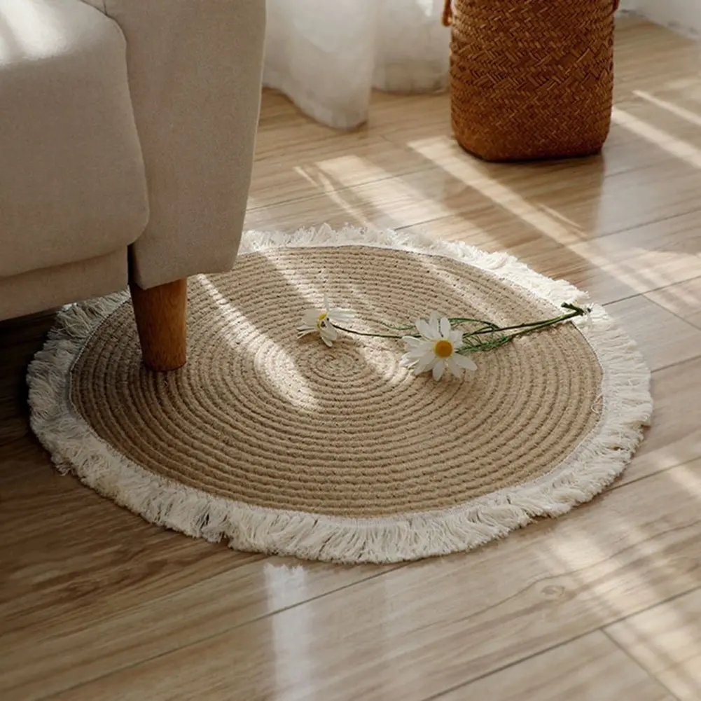 Japanese Style Rugs for Bedroom Large Area Living Room Decoration Round Carpet