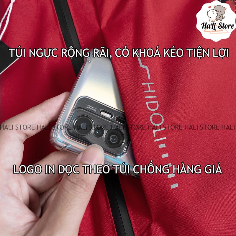 Áo khoác gió chống nước 2 lớp 2023, áo khoác gió đôi nam nữ Menswear Baggy áogió nam 6