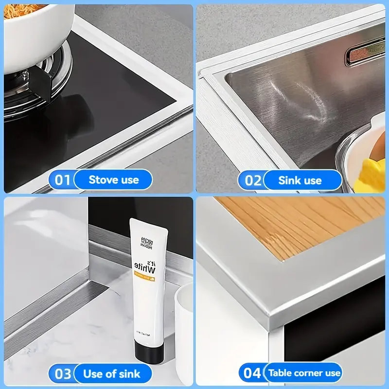 Tear-resistant Aluminum Foil Tape, High Temperature Gap Sealing, Self-adhesive, Oil-proof Sticker 5