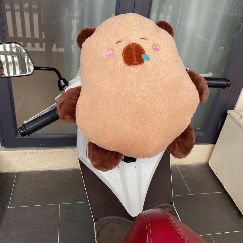  Gối đi xe máy cho bé hình Capybara siêu cute - gối đi xe máy chống va đập đầu 42cm 