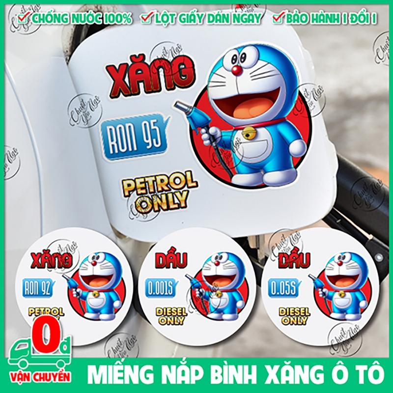 Miếng dán xăng dầu hết xăng diesel only petrol only trang trí nắp bình xăng xe ô tô xe hơi decal chống thấm nước ron 95