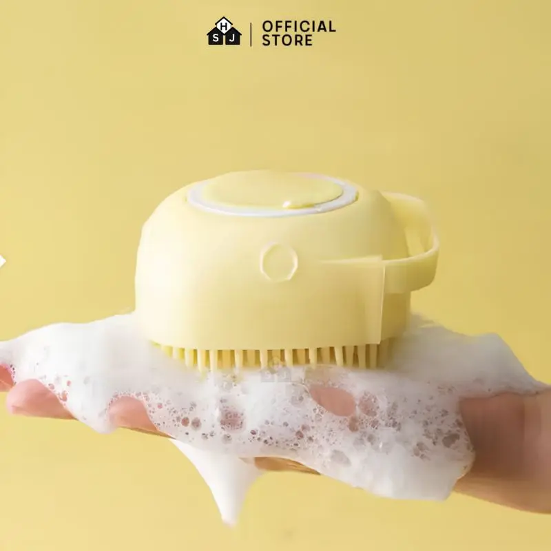 Sikat Mandi Dispenser Silicon /Shower Brush Silicon / Sikat Silicone Lembut Dispenser Sabun Mandi   Silikon 3