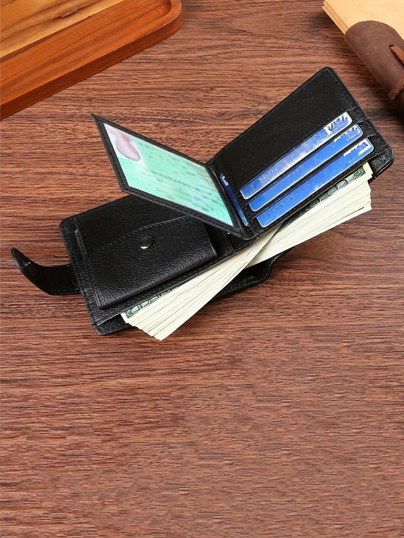 Product Introduction of Men's Business Fashion Minimalist Wallet, Multi Card Slot Card Holder, Casual Trendy Versatile High-quality Daily Wallet for Men 3