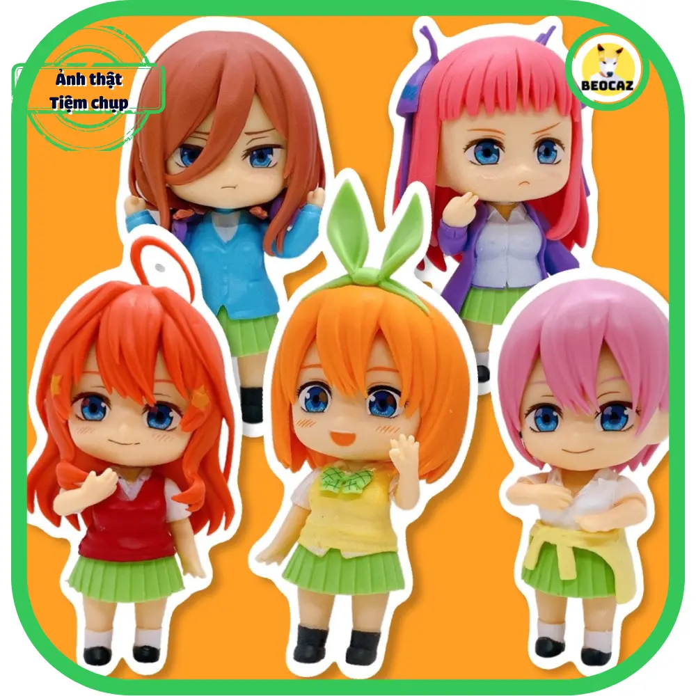 Mô hình Nhà có 5 nàng dâu Gotoubun no Hanayome dễ thương quà tặng Ichika Nino Miku Tiệm đồ chơi Beocaz Yotsuba Itsuki