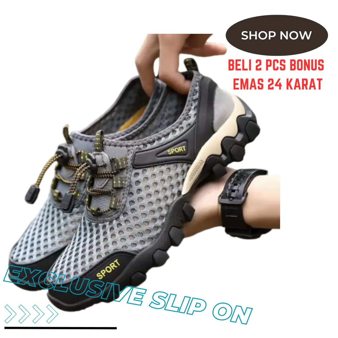 Sepatu Import Slip On Hiking Pria Sepatu Slip On Terbaru Round Toe Outdoor