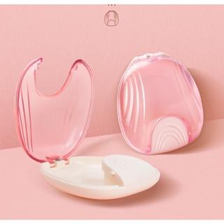 Hộp đựng hàm duy trì chỉnh nha, khay niềng răng, invisalign nắp bật hình con sò