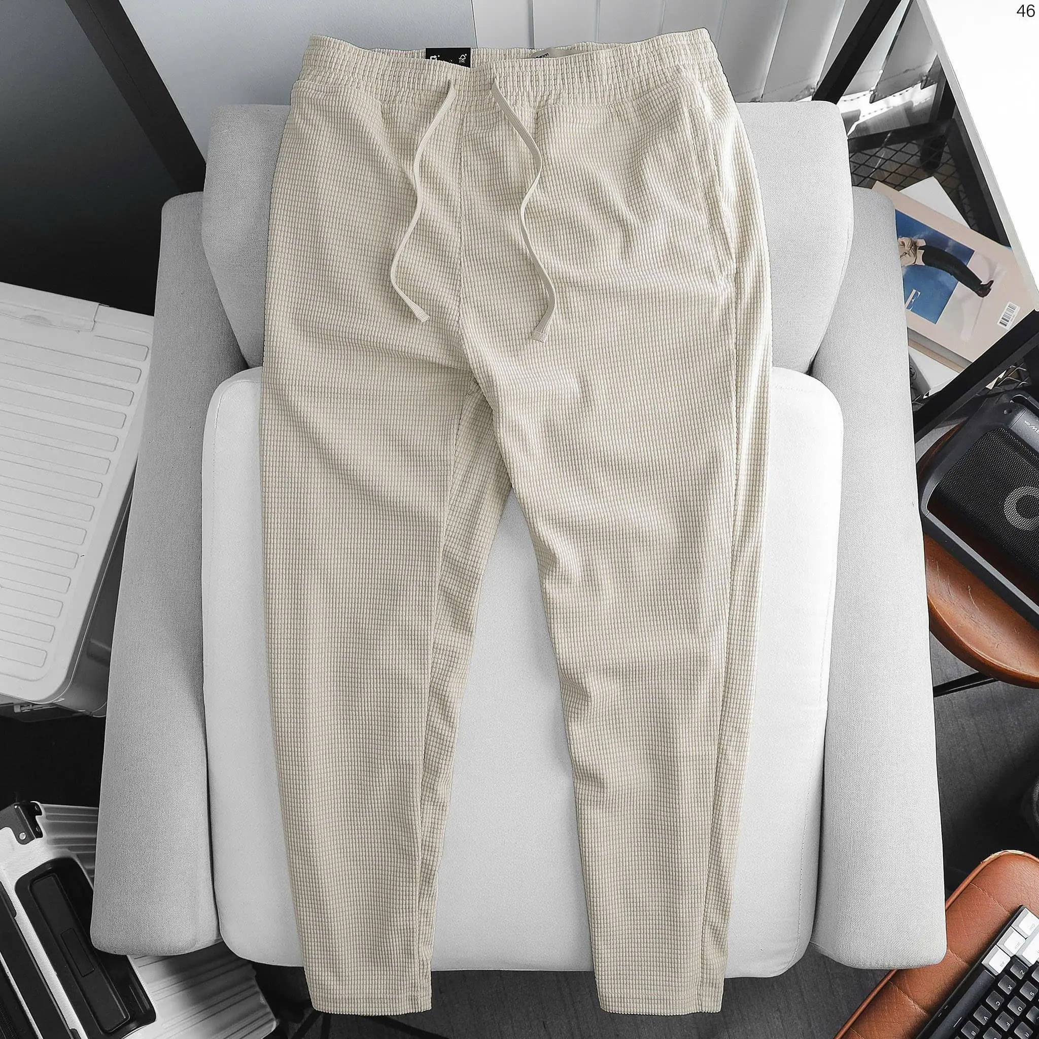 Quần Nam - Quần Becool Chất Vải Dập Vân Hạt Gạo Xu Hướng 2024 Menswear Pants
