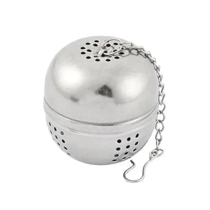 Saringan Bola Stainless Steel - Filter Teh dan Bumbu - Penyaring Rempah Daun Teh Air Cangkir 1