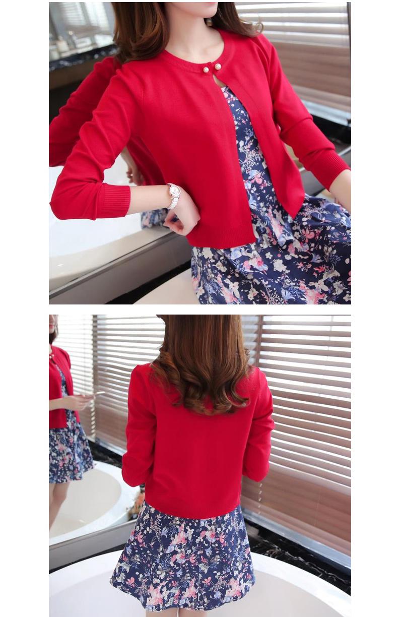 Product Introduction of Knitted Cardigan Short Sunscreen Shawl Thin Coat Spring and Summer Women's Clothing Sweater Long Sleeve Air Conditioning Shirt Knitwear Womenswear Basic Knitting Tops 16
