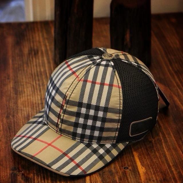 Nón Lưỡi Trai Thời Trang Cao Cấp - Mũ Lưỡi Trai Caro phối lưới Phong Cách - mũ lưỡi trai nam lưới - CDL Kaki Cap Hat Cotton