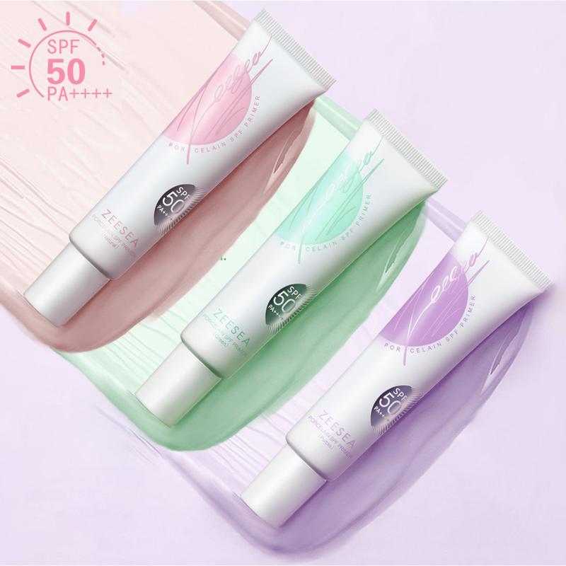 Kem Lót Kem Chống Nắng ZEESEA Dạng Tuýp Trang Điểm Kiềm Dầu Nâng Tông Che Lỗ Chân Lông Làm Mịn Da